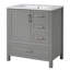 Ensemble de meuble-lavabo avec lavabo, armoire de rangement pour salle de bain avec porte à fermeture en douceur
