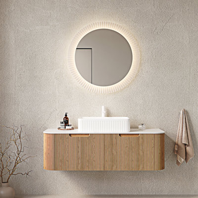 Meuble-lavabo mural flottant avec lavabo