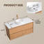 Meuble-lavabo mural simple 48 po avec comptoir en quartz-1149668882