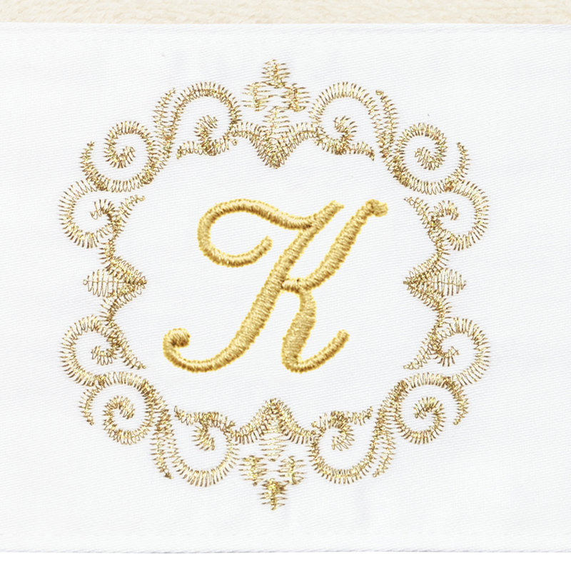 Winston Porter 100% Turkish Cotton MONICA 2PC Embellished Hand Towel Set, K