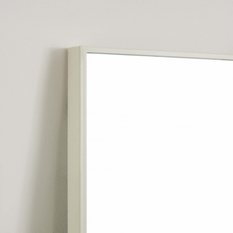 70" x 31" Full Length white Aluminum Alloy Frame, leaning or Wall Mounted, White
