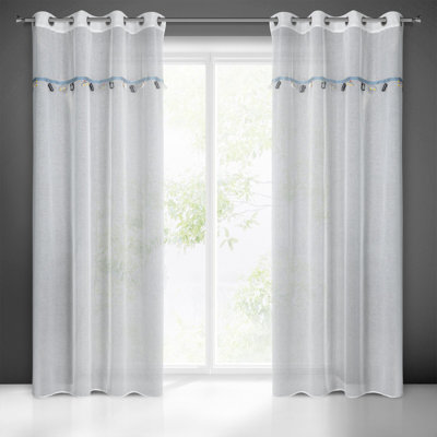 Karishama Sheer Curtain Single Panel