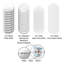 Button Maker Supplies 50 Sets 0.98 in / 25 mm Refrigerator Magnets, Button Parts with Magnetic Backs, Metal Shells, Clear Mylar Films, and Blank Circle Papers, for Home DIY and Kitchen Decor