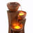 Jeany 28.54" Outdoor Water Fountain with LED Lights-1036895955