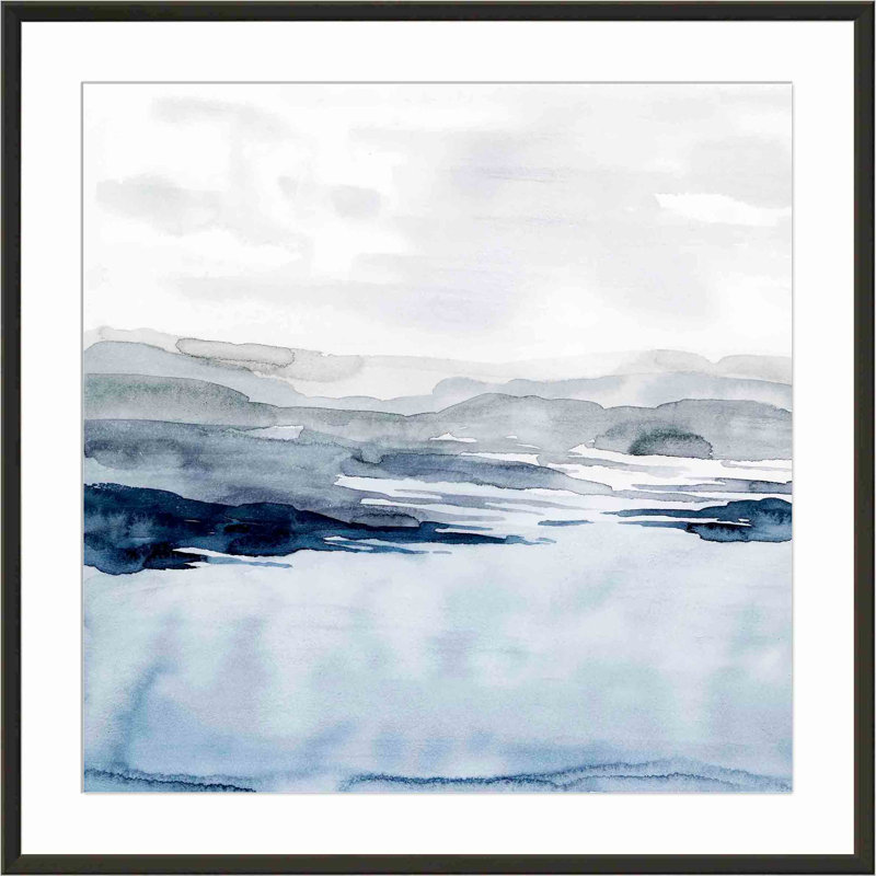 Faded Horizon I by Grace Popp, 24.09" H x 24.09" W x 1.1" D, Black