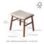 Tabouret de maquillage en noyer massif-937807478-937807480-937807482