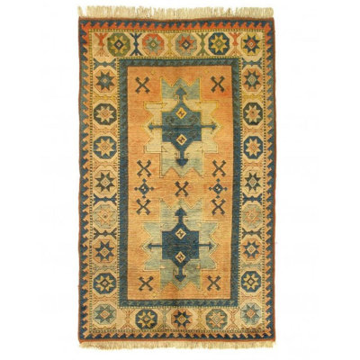 Caroletta Oriental Area Rug in Beige