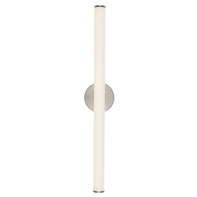 Tectra 30-in Black dimmable LED Wall Sconce, Nickel