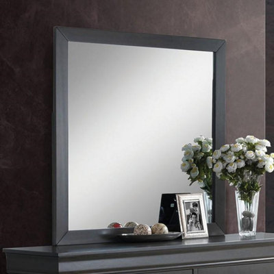 Canoochee Wood Convex Wall Mirror