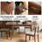 100% Solid Wood Dining Table, Extendable Design-259512960