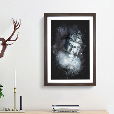 Smoke Surrounding the Buddha - Framed Print