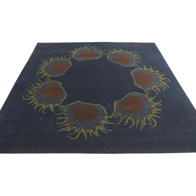 Square Navin Navy Blue Rug