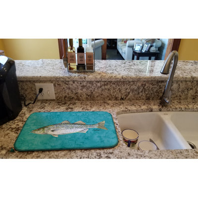 Tapis de séchage à rayures basses
