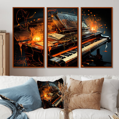 Athol - ensemble de reproductions d'art mural piano