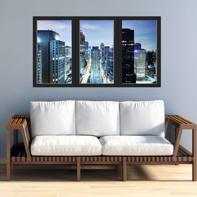 Scenic & Cityscapes Window Decal, 13" H x 22" W