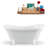 60" Streamline Clawfoot Soaking Acrylic Bathtub-76223413-76223415