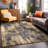 Malica Abstract Yellow/Ivory/Gray Area Rug-92615268