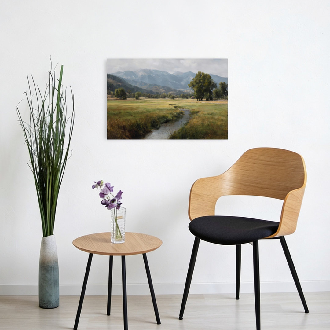 Quiet Little Creek Abstract Contemporary Wall Art Print