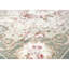 Hand-Knotted High-Quality Ivory and Green Area Rug