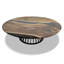 Amiata Round Solid Wood Pedestal Dining Table-447391210