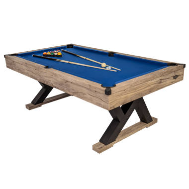 DMI Sports MFT800-TBL Minnesota Fats Covington 8' Tan Billiard / Pool Table  with Accessories