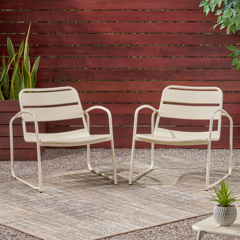 Patio Chair, Matte White