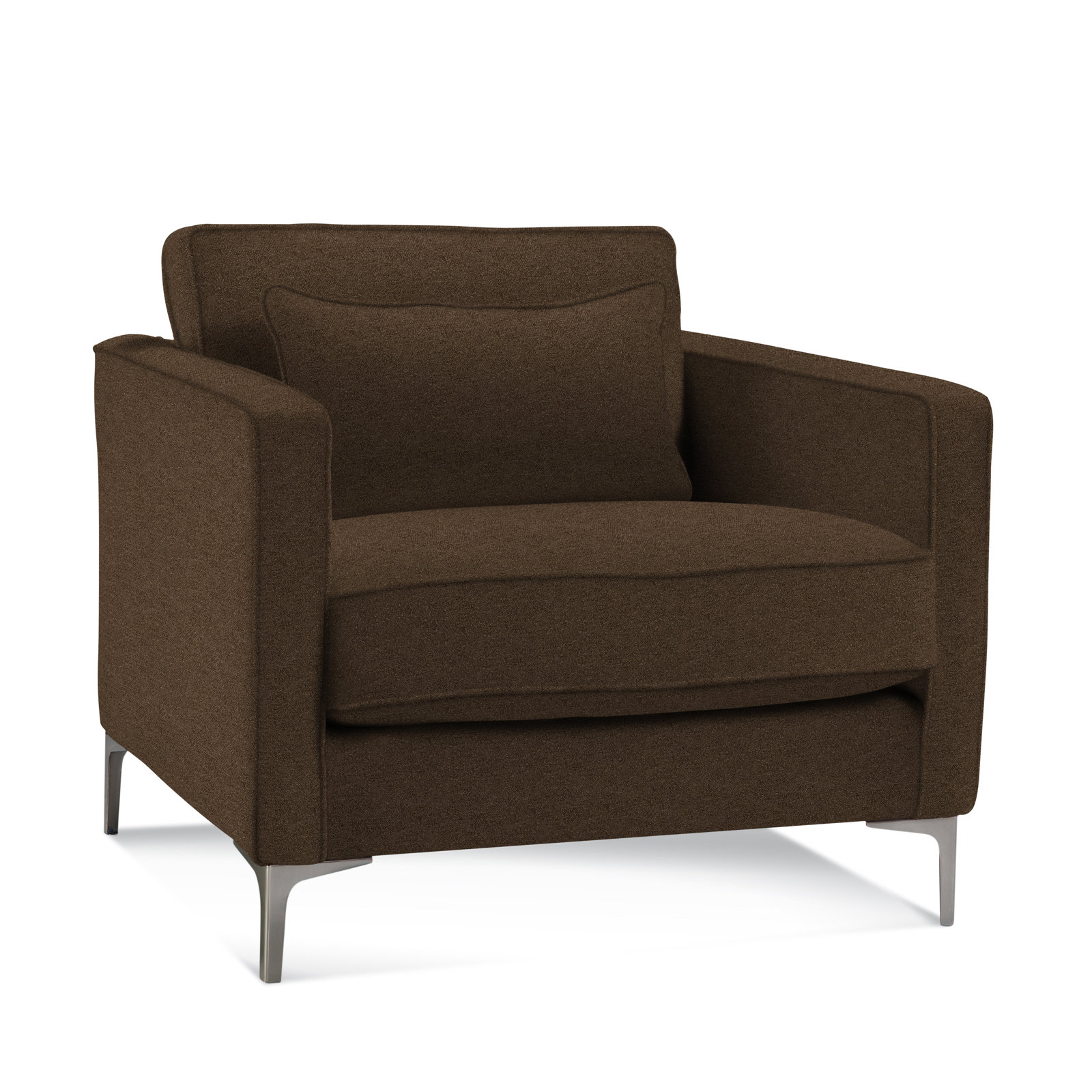 Upholstered Accent Chair, Elite Chocolate 100% Polyester