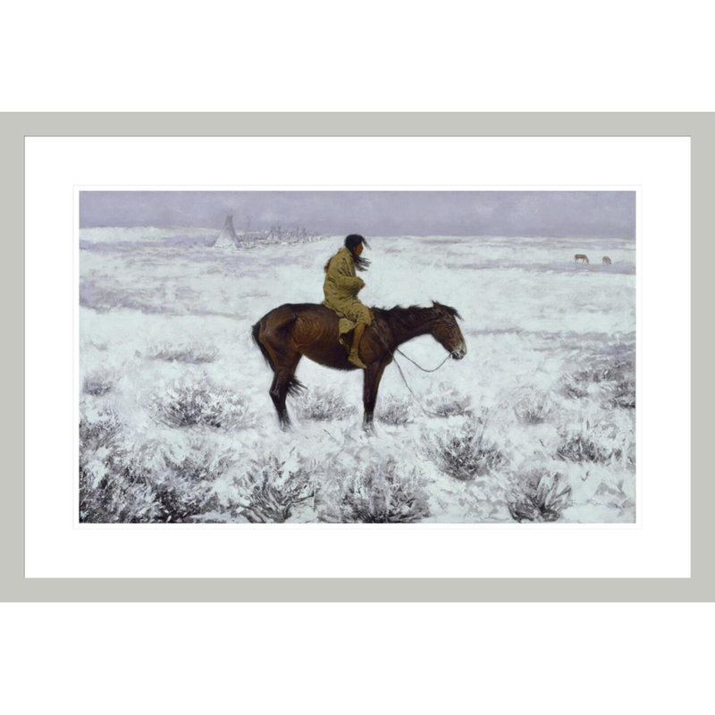 «The Herd Boy» par Frederic Remington, impression giclée sur cadre, H 20,24 po x l 29,5 po