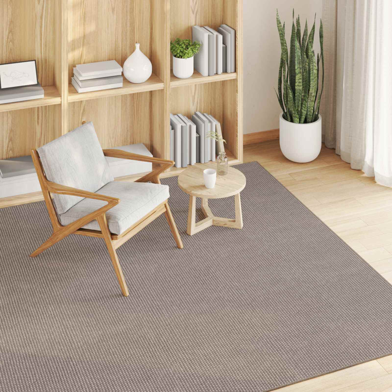 Modern Indoor Rug, Square 120 cm, Taupe