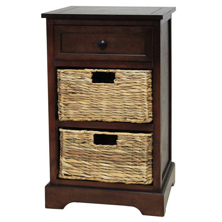Puig 1 - Drawer Solid Wood Nightstand