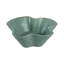 Decorative Ceramic Wavy Edged Bowl for Home Decor - Modern Accent Bowl with Abstract Pattern for Kitchen Counter or Home Decor - 13", Green