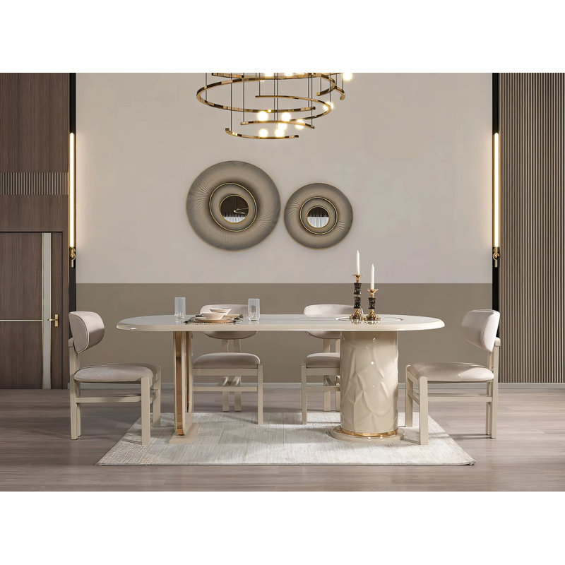Ensemble repas 7 pièces Hellen Ivory