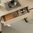  Home Office Furniture Set: 59In Modern Executive Desk With Charging Station And Drawers And Three 72In Tall Bookcases, Home Office Furniture For Living Room, Bedroom-1178213359