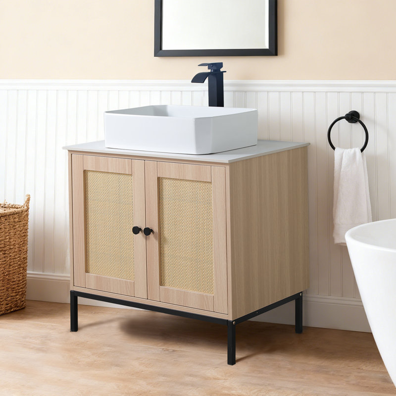 Meuble-lavabo simple 30 po avec 2 portes Modern
