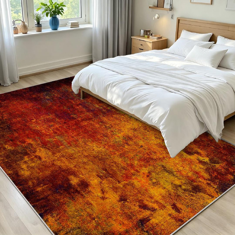 Tapis intérieur transparent lavable à la machine avec espace, Rectangle 71" x 98"