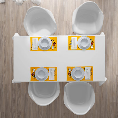 Polyester Abstract Rectangle Placemat