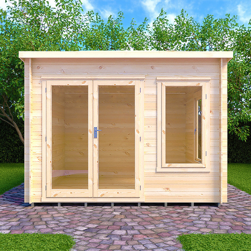 Emneth 10 x 10 Ft. 19 mm Log Cabin