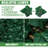 Double-Sided Expandable Faux Hedge Artificial Ivy Privacy Fence Panel with Real Wood Trellis