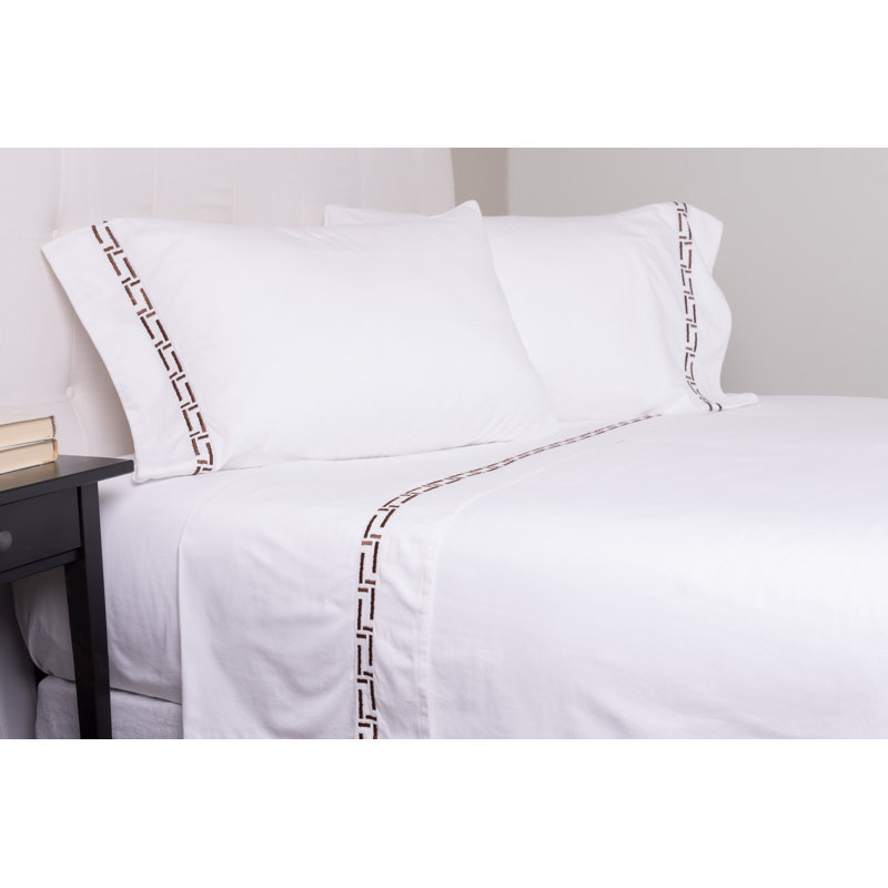 ELLIS Sateen Sheet Set, King Sheet Set with 2 Pillowcases