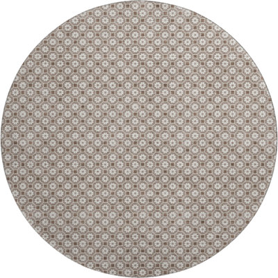 Premium Machine Washable Sykora AMF1428 Lattice Rug
