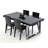 Breta Extendable Crocodile Lacquer Base Dining Table