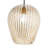 10.75"W Zoe Modern Clear And Gold Dome Shade Pendant