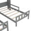 Lit plateforme simple double avec table de chevet intégrée-1272576024