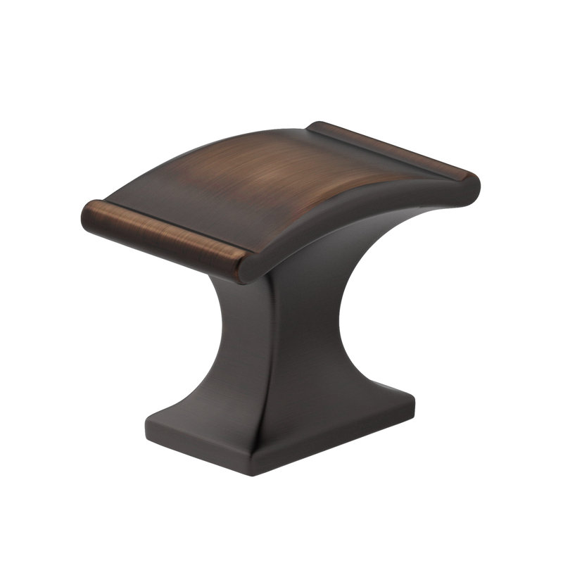 Poignée rectangulaire, Bronze huilé brossé