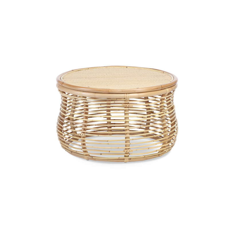 Camak Frame Coffee Table, Natural Rattan Wicker