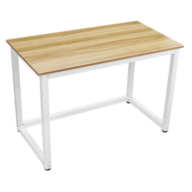 43.3'' W Sturdy Computer Desk, Oak/White