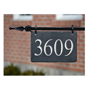 Plaque d'adresse pour poteau sur 1 ligne