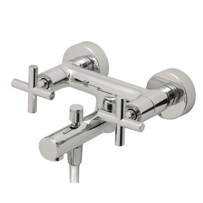 2 Handle Wall Bath Filler