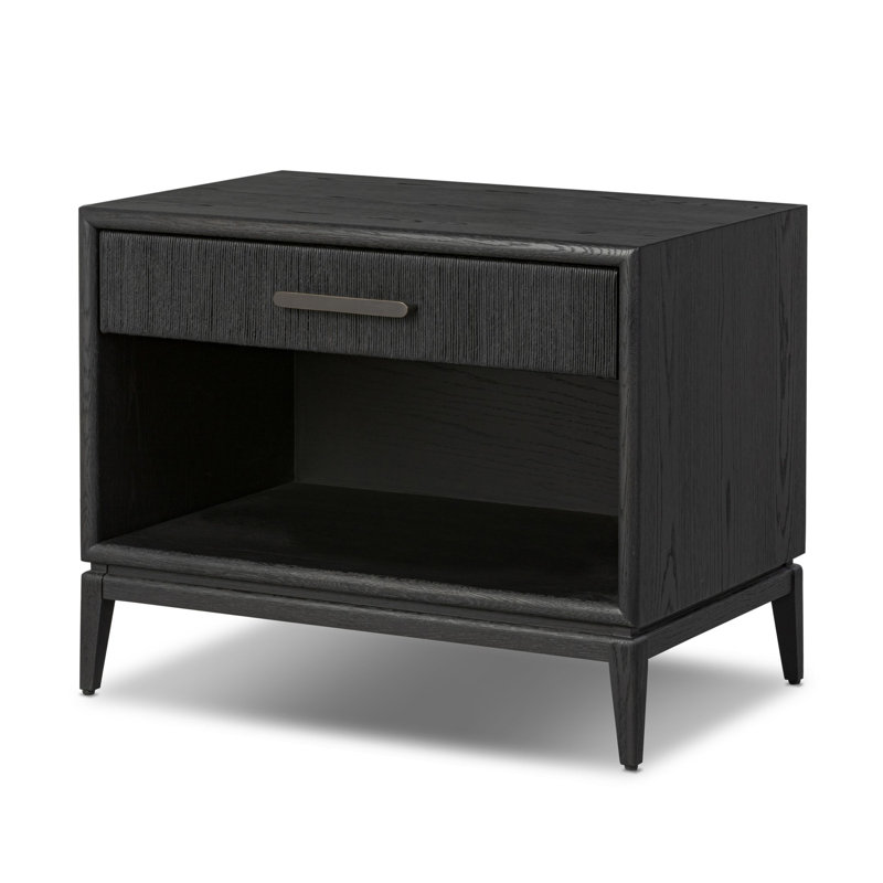 Rosenell Open Nightstand, Black