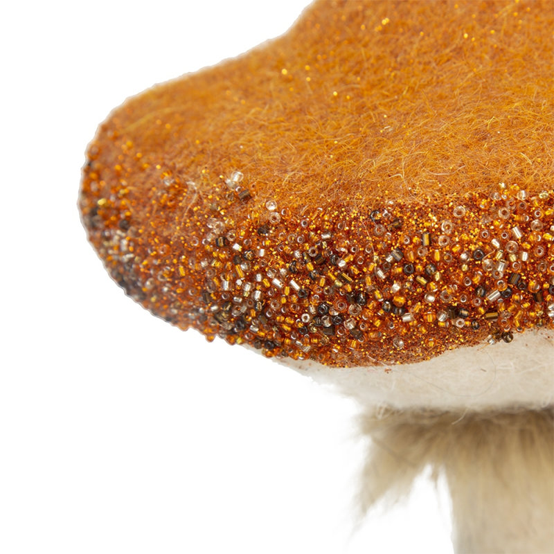 2 pièces d'ornement de Noël champignon orange 8 x 8 x 14 po, pour le Festival d'automne et les décorations de la table de l'Action de grâce